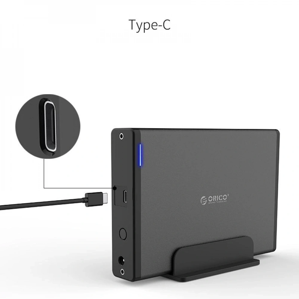AKSESUAR EXTERNAL HDD KUTUSU ORICO 3.5" TYPE C ALEMINYUM KASA