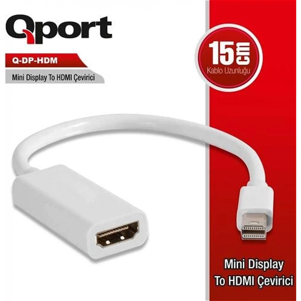 Aksesuar Qport Q-Dp-Hdm 15Cm Mini Display To Hdmi Cevirici