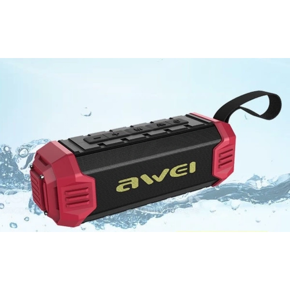 Speaker Aweı Y280 Kırmızı Bluetooth