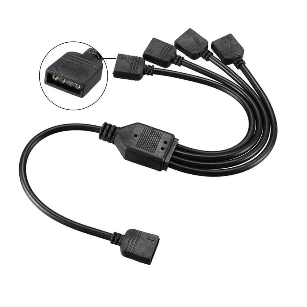 4 Pin RGB Led Çoklayıcı Splitter (1 Dişi - 4 Dişi)