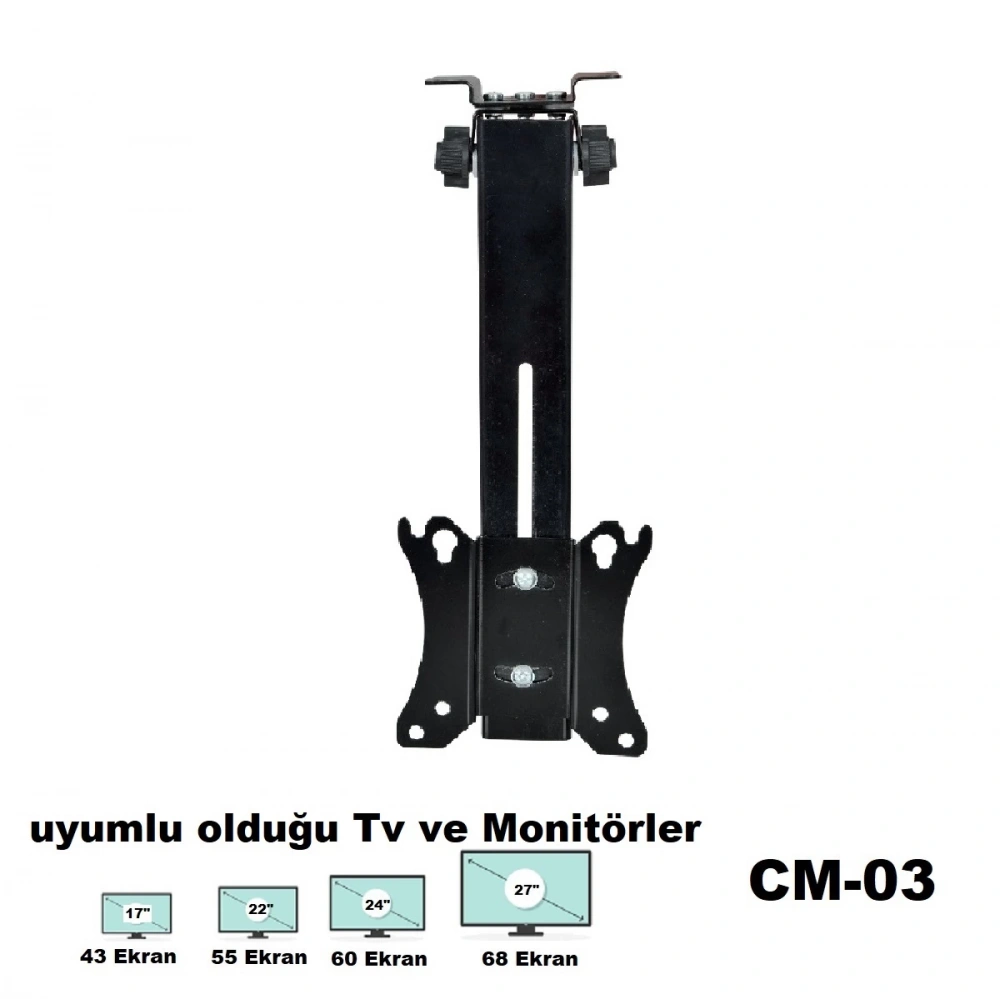 17-27"Eğimli Tavan Askı Aparat Cm-03