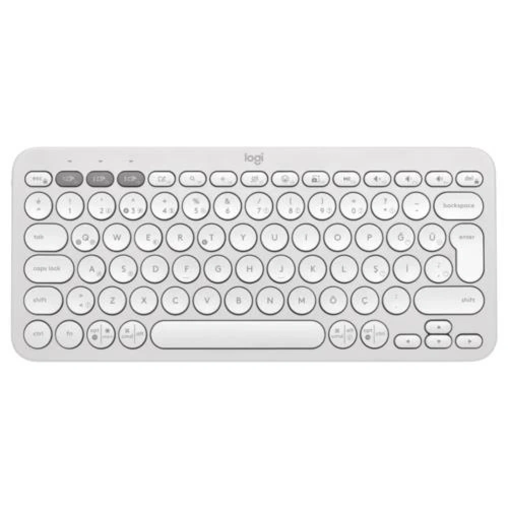 Klavye Logitech K380S Pebble 2 Bluetooth Beyaz 920-011860 Tr Layout