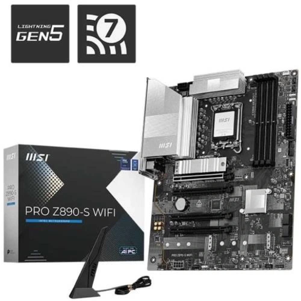 Anakart Msi Pro Z890-S WiFi Ddr5 8600(OC) Wi-Fi 7 1851p