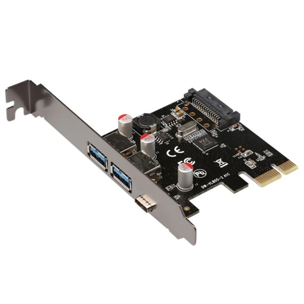 Aksesuar Pcı-Exp Kart Usb 3.0 2 Port Type-C Usb3.1 1 Port