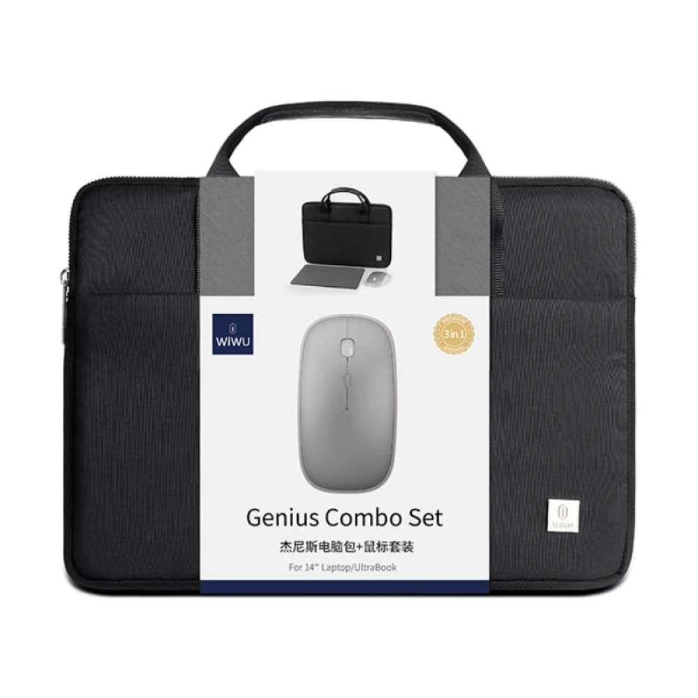 AKSESUAR ÇANTA WIWU GENIUS COMBO SET 14" WITH MOUSE