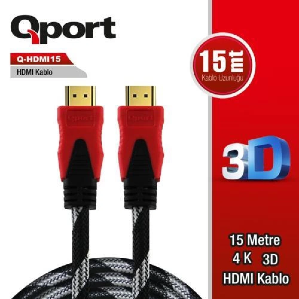 Kablo Qport Q-Hdmi15 Hdmi 15Mt