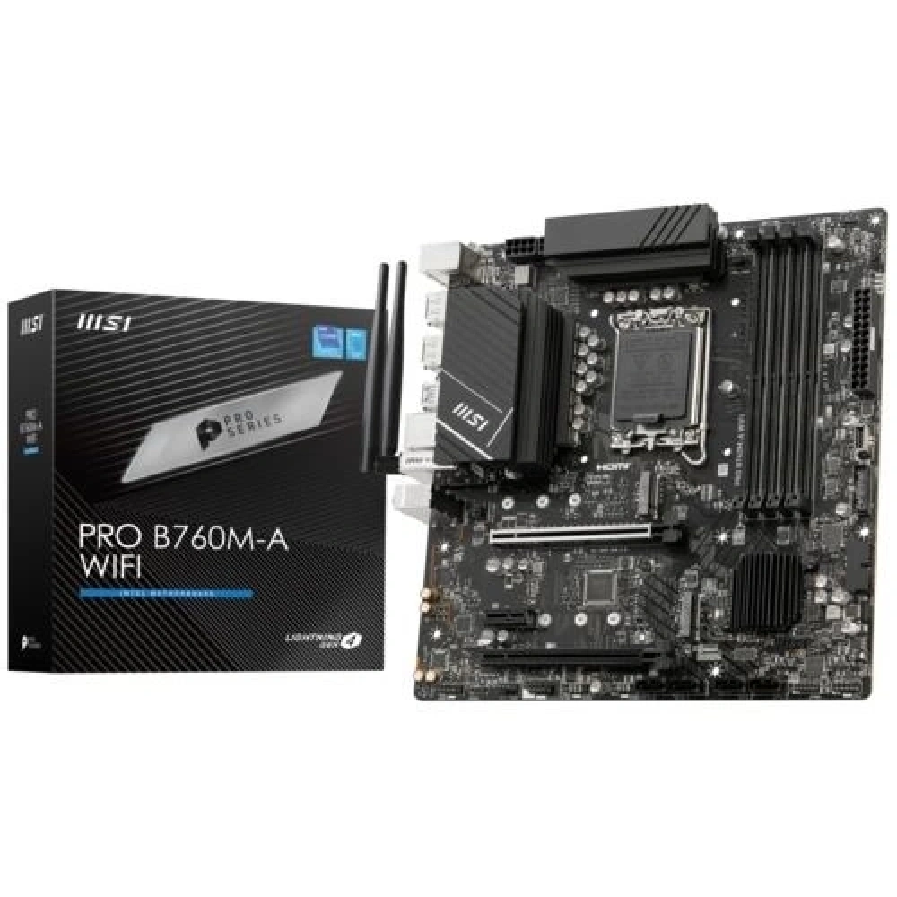 Anakart Msı Pro B760M-A Wıfı Ddr4 S+V+Gl 1700P