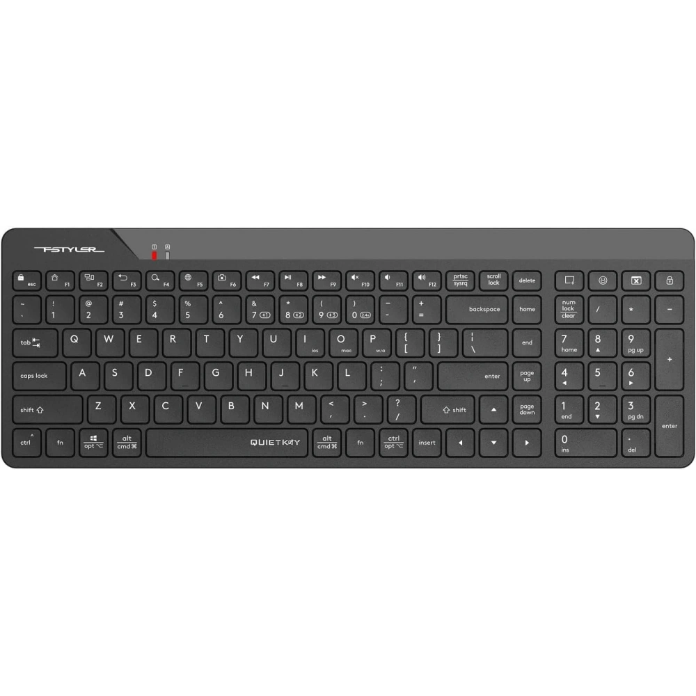 A4Tech FBK23 AS Bluetooth & 2.4G Wireless Keyboard /Siyah