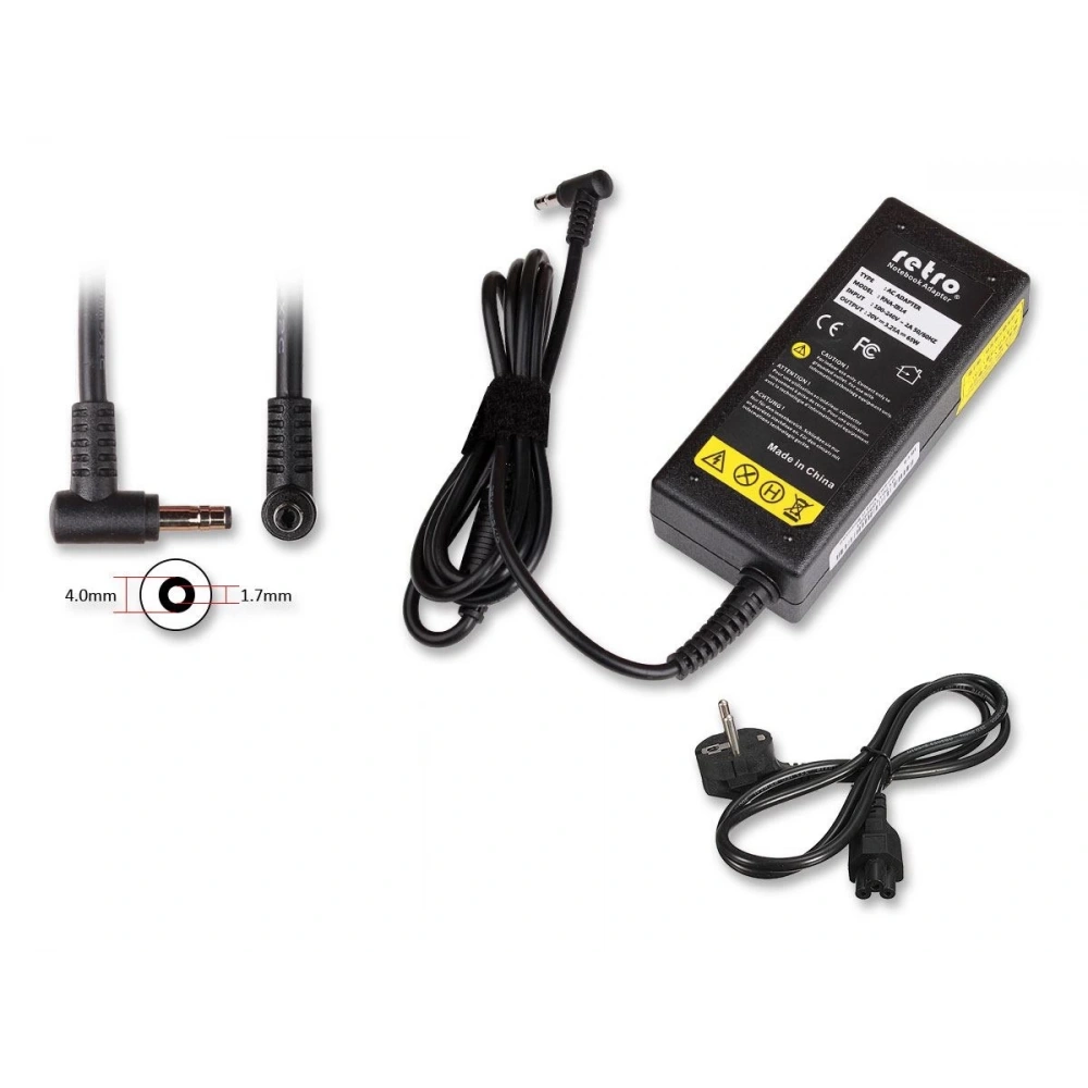 ADAPTOR DCA-I104 20V 3.25A 4.0mm x 1.75mm