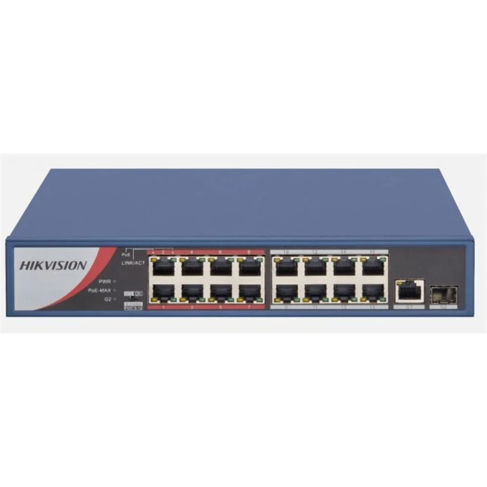 Hikvision Ds-3E0318P-E/M 16Fex1Ge+1Ge/Sfp 130W Poe Switch