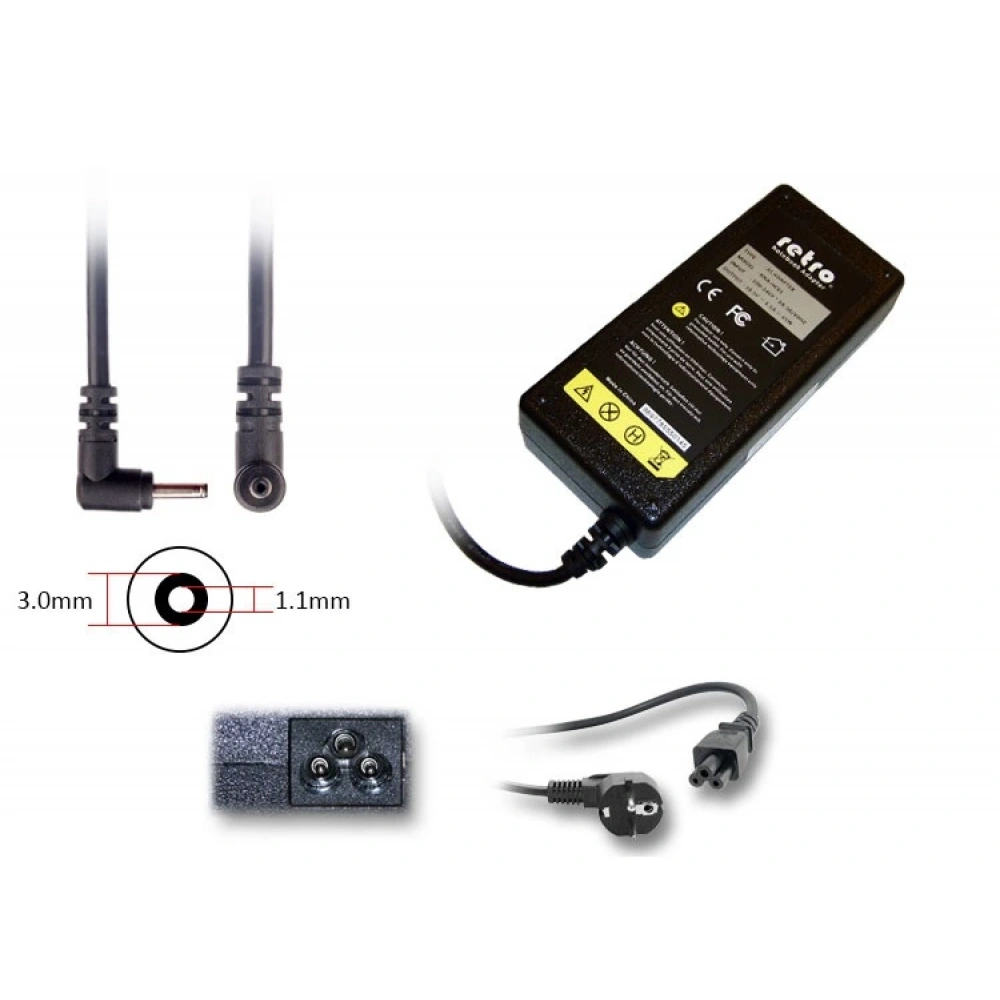 ADAPTOR DCA-AS082 19V 3.42A 65W 1.1mm x 3.0mm