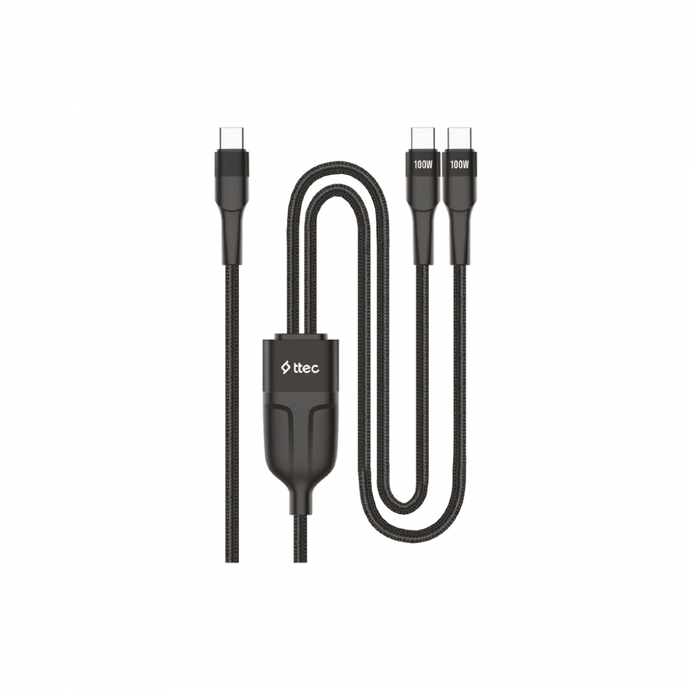 Ttec 2Dk55S Usb-C To Usb-C AlumiCable Duo 100W