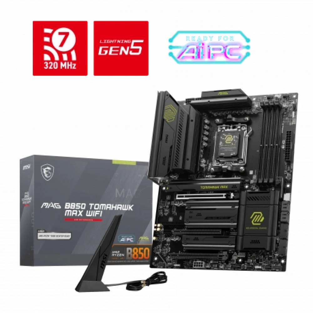 Msi Mag B850 Tomahawk Max Wifi Ddr5 8400Mhz(Oc) Hdmi Am5