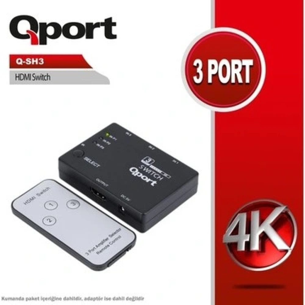 Qport Q-Sh3 Hdmi Switch 3 Port