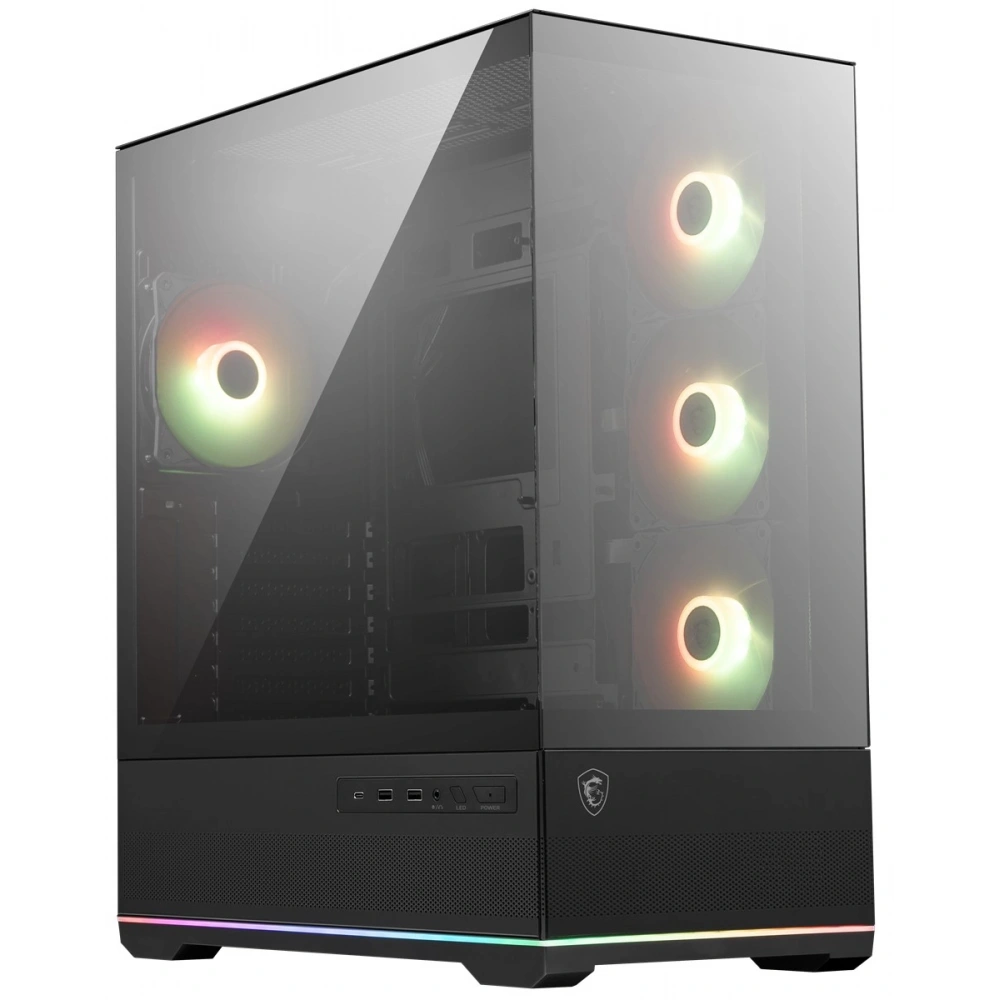 Msi Mpg Pano 110R PZ Siyah 4xARGB Fan USB 3.2 ATX Mid Tower