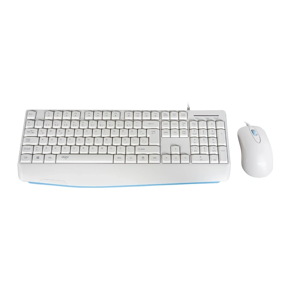 Aigo AK310 Pro Beyaz Kablolu Q Klavye + Mouse Set