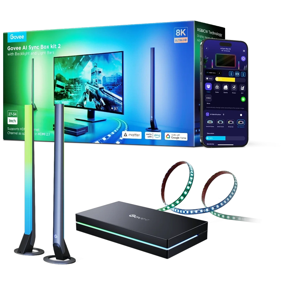 Govee AI Sync Box Kit 2 27-34" Monitör Arka Aydınlatma