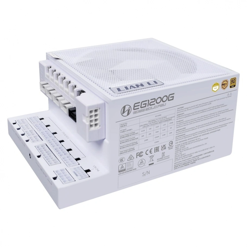 Power Supply Lian Li Edge 1200 Beyaz 1200W 80+ Gold G9P.EG1200G.WH00