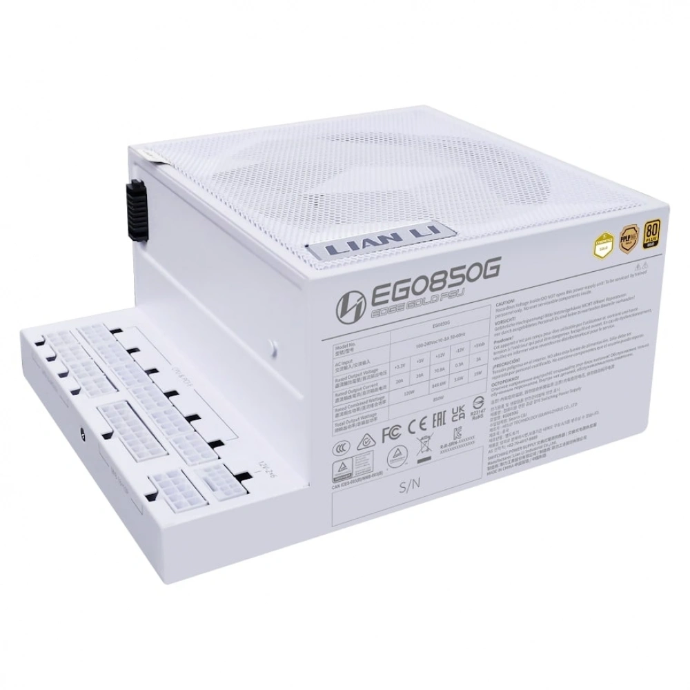 Power Supply Lian Li Edge.850 Beyaz 850W 80+ Gold G9P.EG0850G.W000.EU