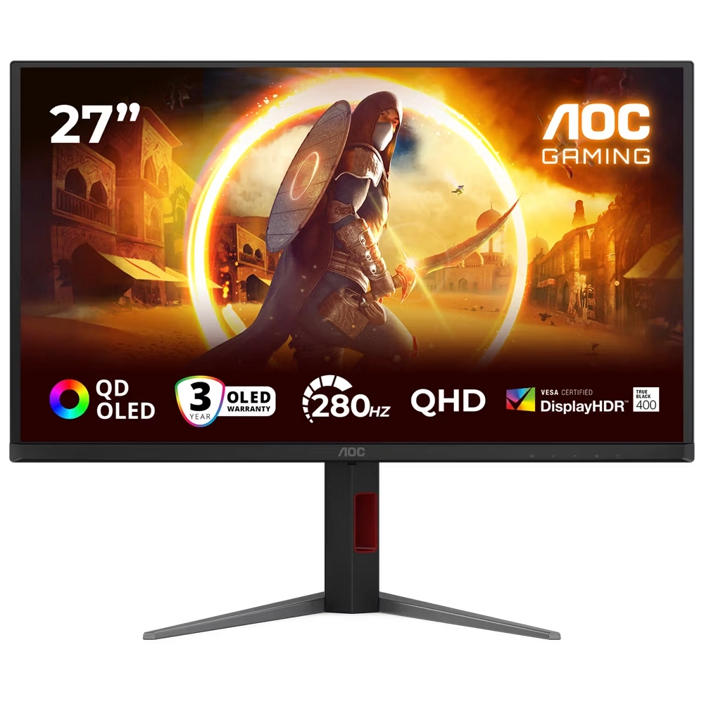 Aoc 27" Q27G4ZD 280Hz 0.03ms G-Sync HDR400 2K QD-OLED Pivot