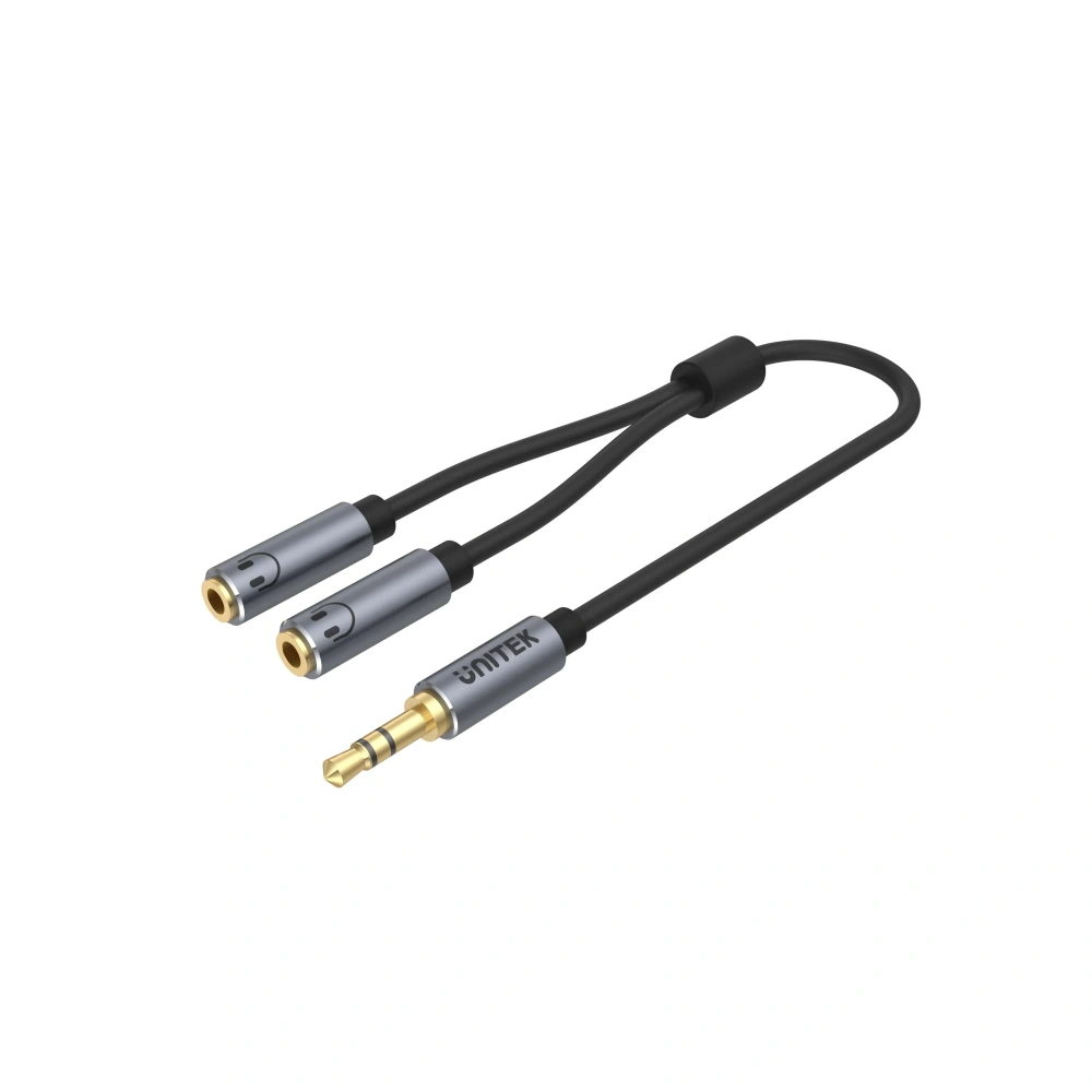 Unitek 3.5mm to Mic/Headset Ayırıcı Y Kablo (Y-C956ABK)
