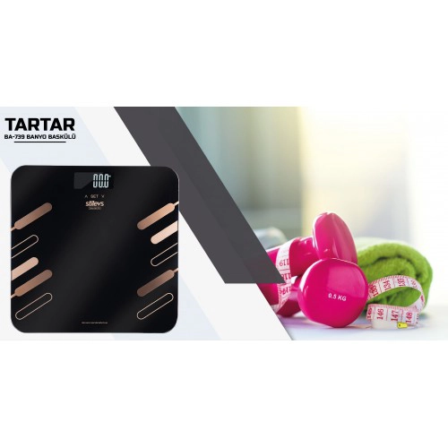 TARTAR BA-739 BANYO BASKÜLÜ-SİYAH & GOLD 5