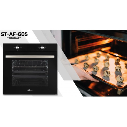 ST-AF-608 SİYAH FIRIN 75 LT 6