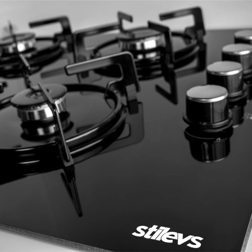 ST-AO-GLS 640-E-SİYAH KRİSTAL CAM OCAK 4