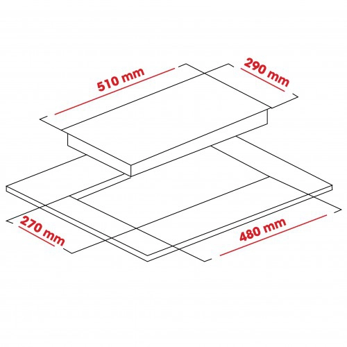 ST-AO-3020ETR ANKASTRE VITRO SERAMİK SİYAH OCAK 2'Lİ 3