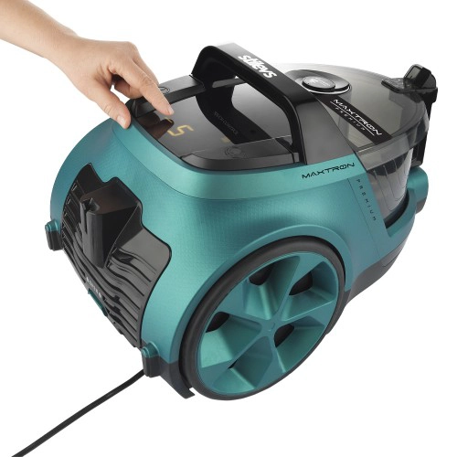 MAXTRON PREMIUM ELEKTRİKLİ SÜPÜRGE SİYAH-SEDEFLİ MAVİ 5