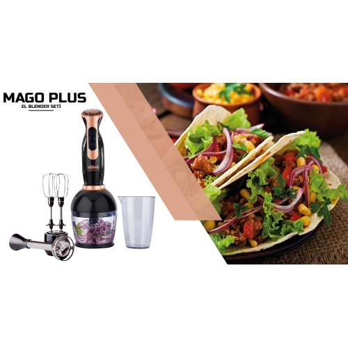 MAGO PLUS BLENDER SETİ-SİYAH&BAKIR 5