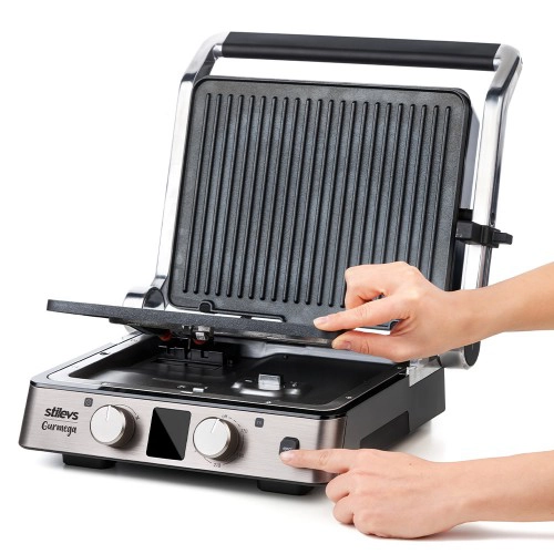 GURMEGA IZGARA,TOST VE WAFFLE MAKİNESİ - INOX 5