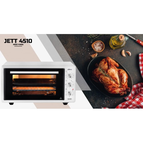 JETT 4510 MİDİ FIRIN - BEYAZ 7