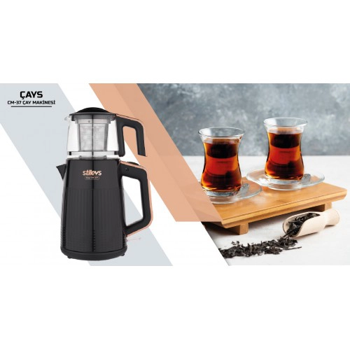 ÇAYS CM-37 ÇAY MAKİNESİ-SİYAH&BAKIR 6