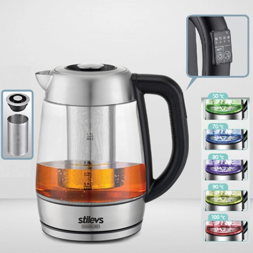HERBALDEM-6820 GLASS BİTKİ ÇAY & SU ISITICISI 3